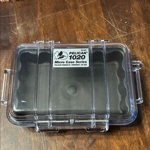 Pelican 1020 Micro Case - Black and Clear